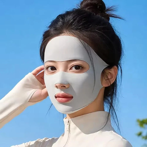Máscara facial refrescante de seda helada