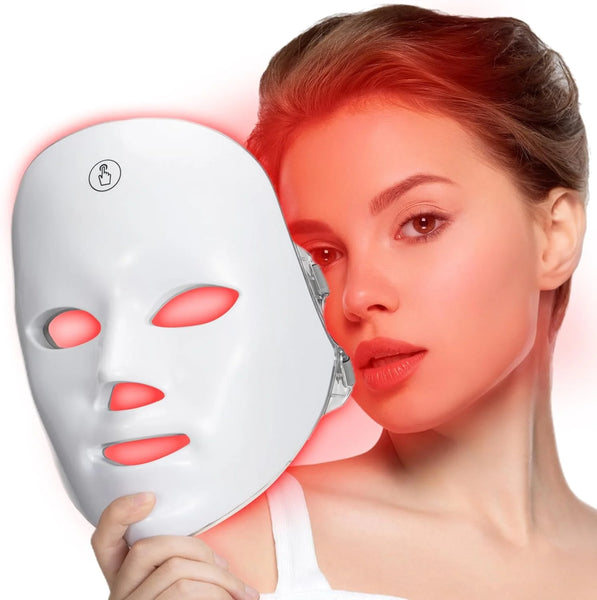 Rechargeable Facial LED Mask 7 Colors LED Photon Therapy